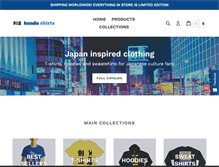 Tablet Screenshot of kendoshirts.com